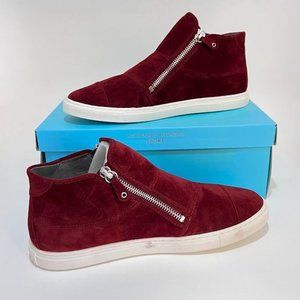 Adrienne Vittadini Sport Women's Burgundy SKIDOO Velvet Slip On Shoes - Size 9